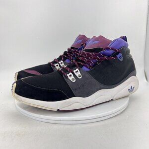 Adidas Fortitude Mid Men Size 11.5 G09439 Black Phantom Gray Nobcri Purple Shoes